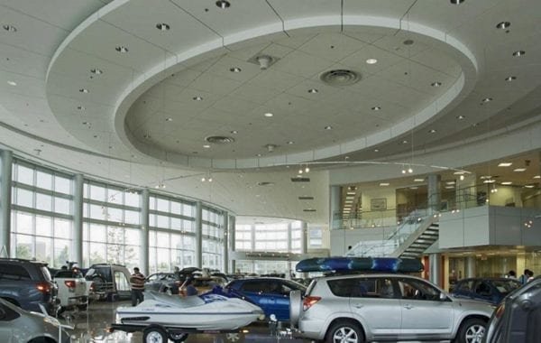 Airius fans installed in Toyota showroom